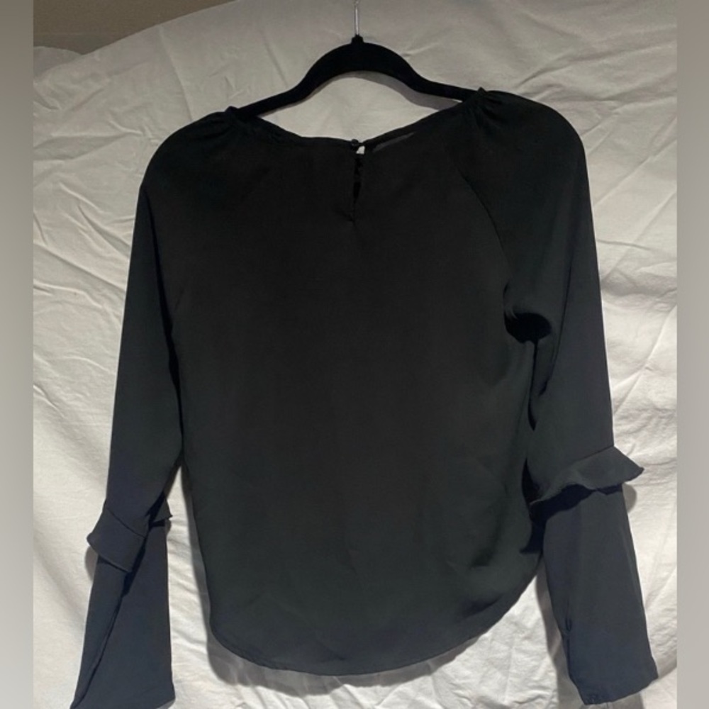 Black sheer blouse